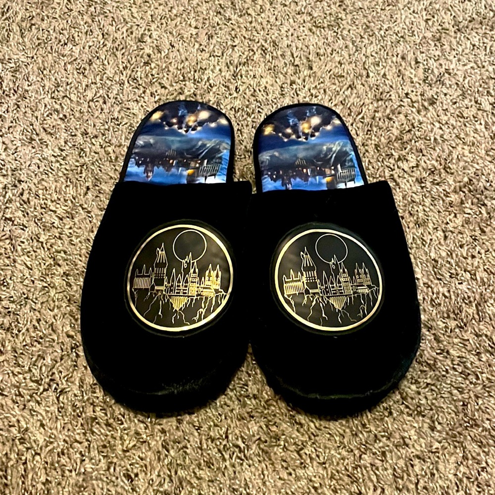 NWOT Hogwarts Harry Potter Scenic Slippers